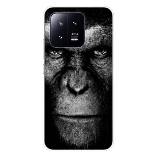 Tryckt silikonfodral som är kompatibelt med Xiaomi 13 Monkey