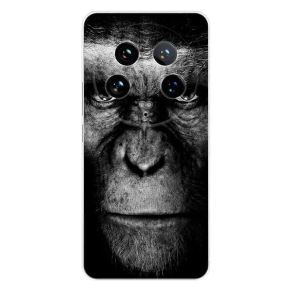 Tryckt silikonfodral som är kompatibelt med Xiaomi 14 Ultra Monkey