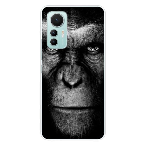 Tryckt silikonfodral som är kompatibelt med Xiaomi Mi 12 Lite Monkey