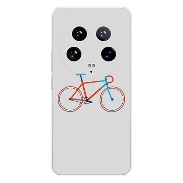 Tryckt silikonfodral som är kompatibelt med Xiaomi 14 Ultra Bike color Hipster