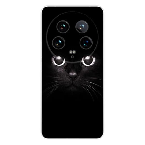 Tryckt silikonfodral som är kompatibelt med Xiaomi 14 Ultra Cat-ögon