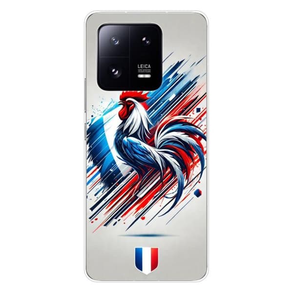 Tryckt silikonfodral som är kompatibelt med Xiaomi 13 Pro French Rooster