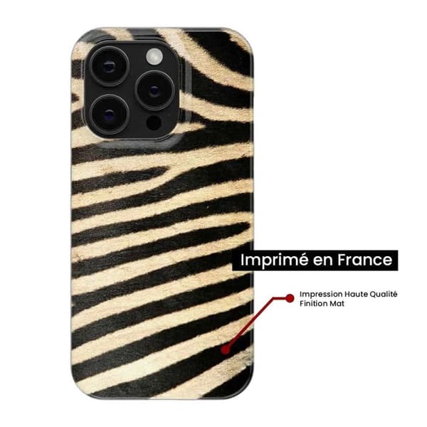 Tryckt silikonfodral som är kompatibelt med Samsung Galaxy S24 Ultra Zebra