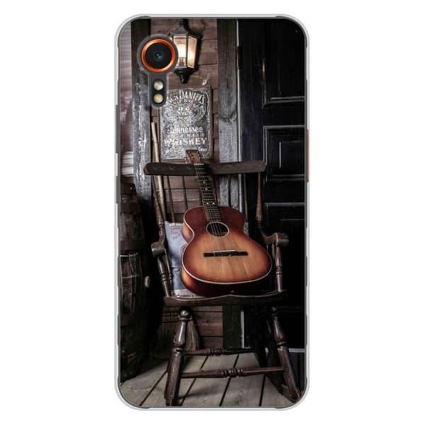 Tryckt silikonfodral som är kompatibelt med Samsung Galaxy XCover 7 Guitar