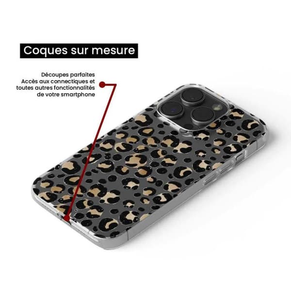 Tryckt silikonfodral som är kompatibelt med Xiaomi 14 Leopard