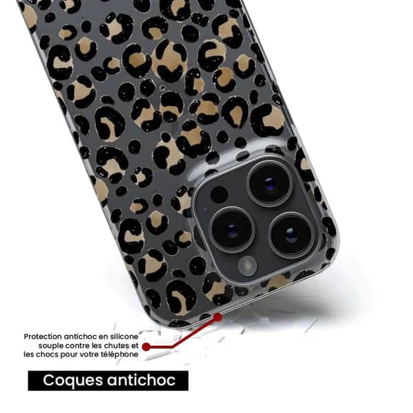Tryckt silikonfodral som är kompatibelt med Xiaomi 14 Leopard