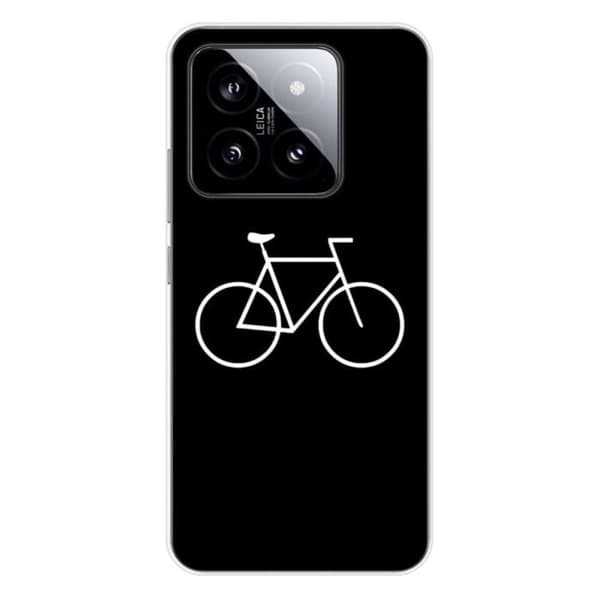 Tryckt silikonfodral som är kompatibelt med Xiaomi 14 Bike Hipster