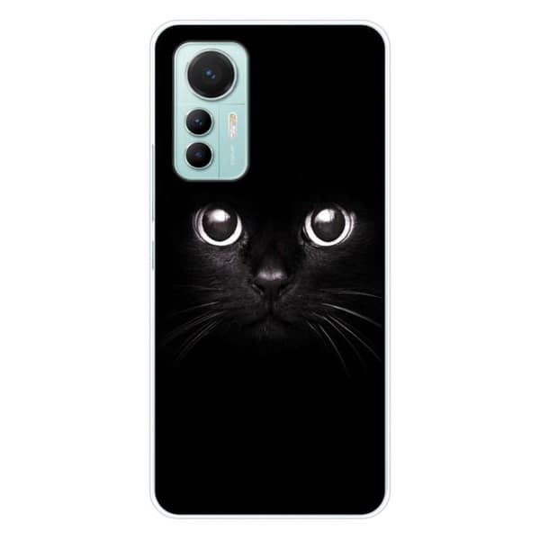 Tryckt silikonfodral som är kompatibelt med Xiaomi Mi 12 Lite Cat-ögon