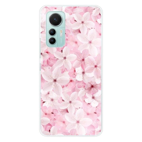 Tryckt silikonfodral som är kompatibelt med Xiaomi Mi 12 Lite Sakura