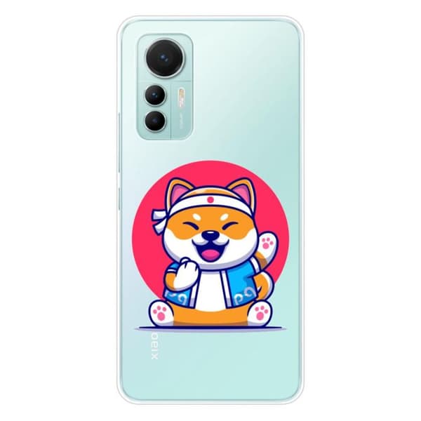 Tryckt silikonfodral som är kompatibelt med Xiaomi Mi 12 Lite Shiba ninja