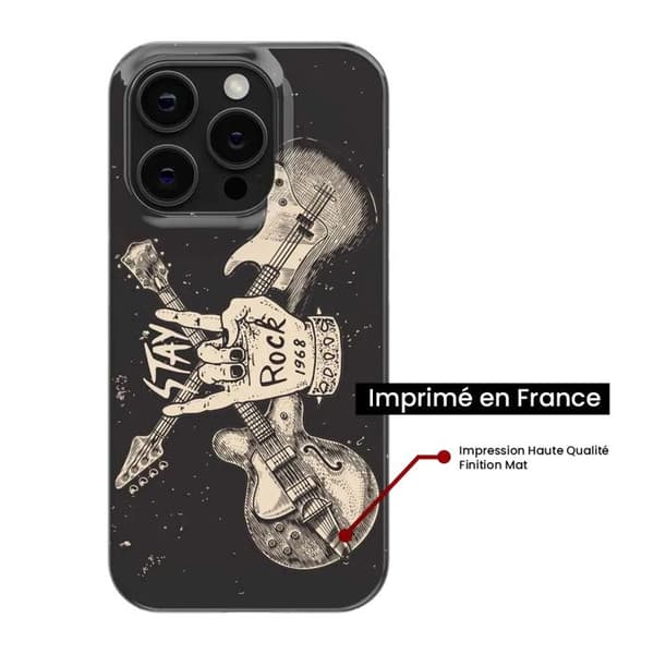 Siliconkåpa med tryck - 1001 skal - Xiaomi Mi 12 Lite - Transparent - Halvstyv - Motiv stay-rock