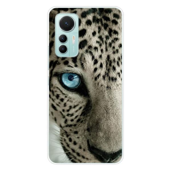 Tryckt silikonfodral som är kompatibelt med Xiaomi Mi 12 Lite Leopard-öga