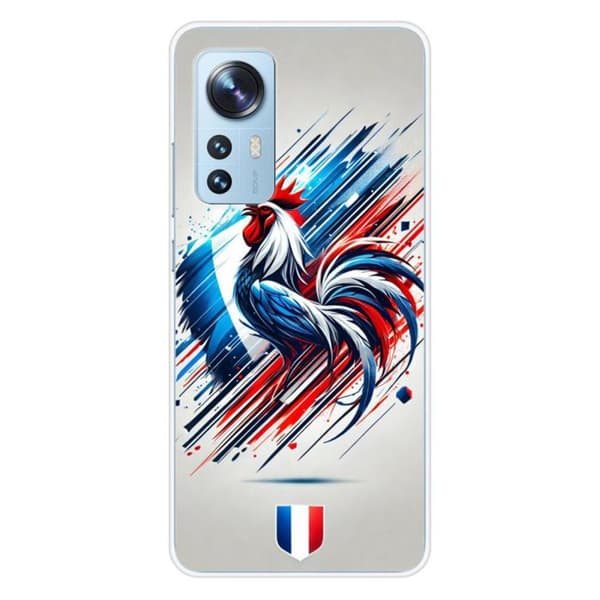 Tryckt silikonfodral som är kompatibelt med Xiaomi Mi 12 Mi 12X French Rooster