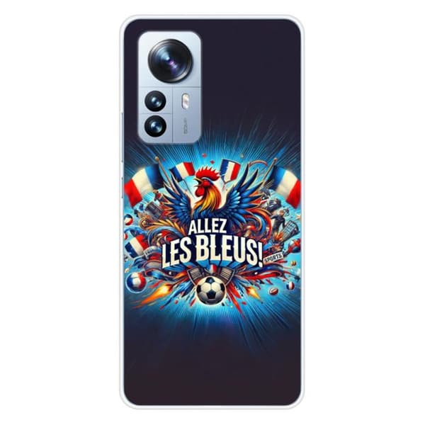 Tryckt silikonfodral kompatibelt med Xiaomi Mi 12 Pro Come on blues