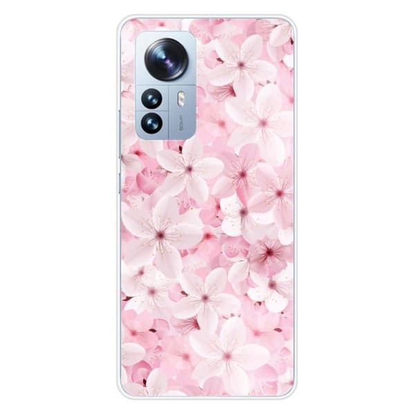 Tryckt silikonfodral som är kompatibelt med Xiaomi Mi 12 Pro Sakura