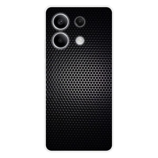 Tryckt silikonfodral som är kompatibelt med Xiaomi Redmi Note 13 5G Dark Metal