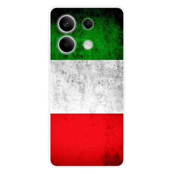 Tryckt silikonfodral kompatibelt med Xiaomi Redmi Note 13 5G Italien flagga