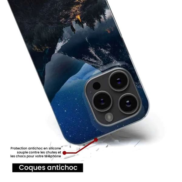 Tryckt silikonfodral kompatibelt med Xiaomi Redmi Note 13 Pro 4G Alone in the Mountains