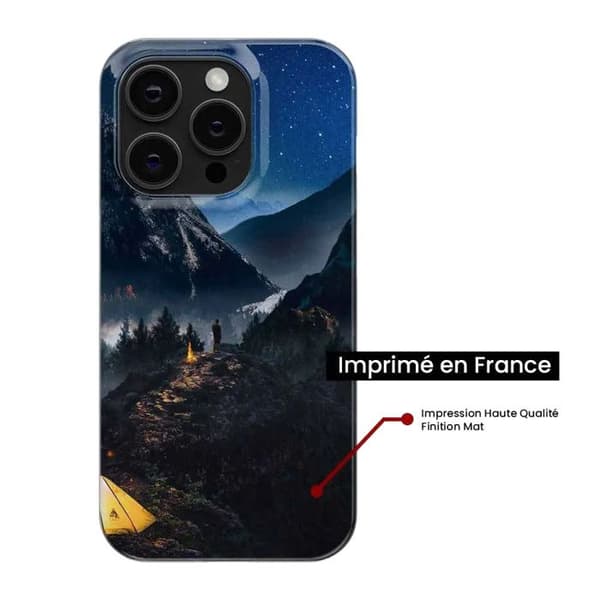 Tryckt silikonfodral kompatibelt med Xiaomi Redmi Note 13 Pro 4G Alone in the Mountains