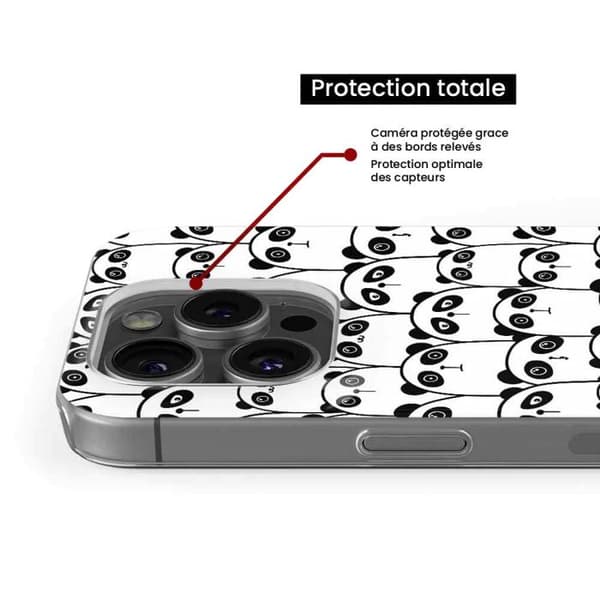 Tryckt silikonfodral som är kompatibelt med Xiaomi Redmi Note 13 Pro 5G Panda Meeting