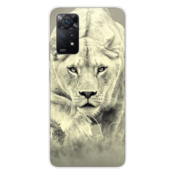 Tryckt silikonfodral kompatibelt med Xiaomi Redmi Note 11 Pro Plus 5G Lioness