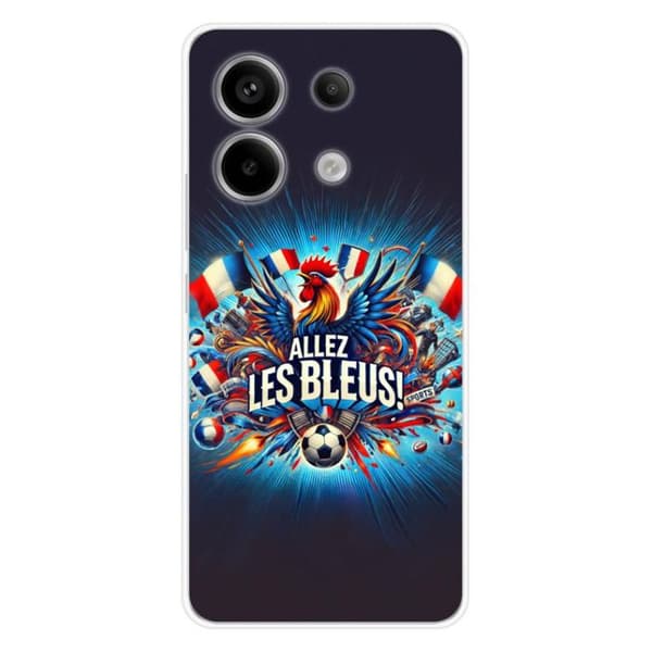 Tryckt silikonfodral kompatibelt med Xiaomi Redmi Note 13 Pro 5G Come on blues