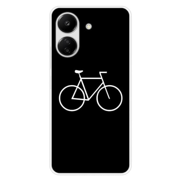 Tryckt silikonfodral som är kompatibelt med Xiaomi Redmi 13C 4G Bike Hipster