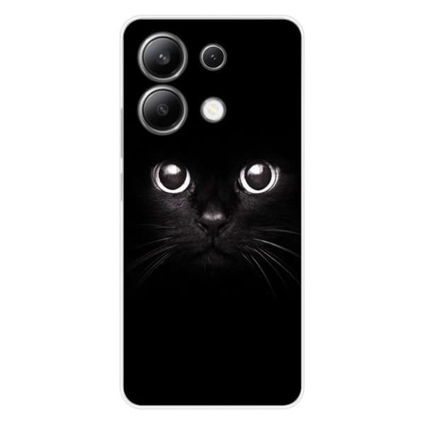 Tryckt silikonfodral som är kompatibelt med Xiaomi Redmi Note 13 4G kattögon