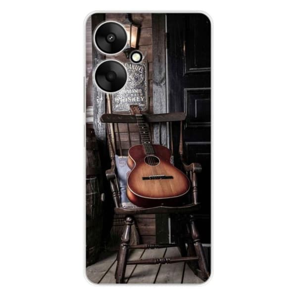 Tryckt silikonfodral som är kompatibelt med Xiaomi Redmi 13C 5G gitarr