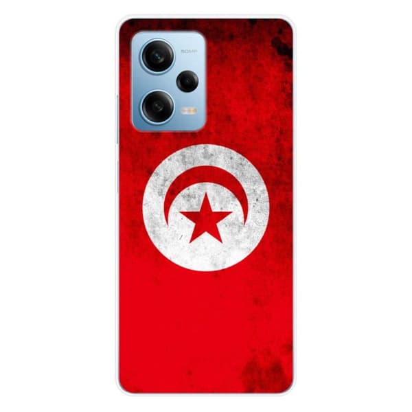 Tryckt silikonfodral kompatibelt med Xiaomi Redmi Note 12 Pro 5G Poco X5 Pro Tunisiens flagga