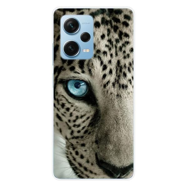 Tryckt silikonfodral kompatibelt med Xiaomi Redmi Note 12 Pro Plus Leopard Eye