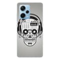 Miniatyrbild 1 av 6: Tryckt silikonfodral kompatibelt med Xiaomi Redmi Note 12 Pro Plus Skull Music