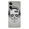 Miniatyrbild 1 av 6: Tryckt silikonfodral som är kompatibelt med Xiaomi Redmi 13C 5G Skull Music