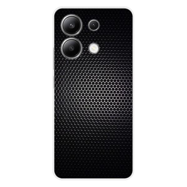 Tryckt silikonfodral som är kompatibelt med Xiaomi Redmi Note 13 4G Dark Metal