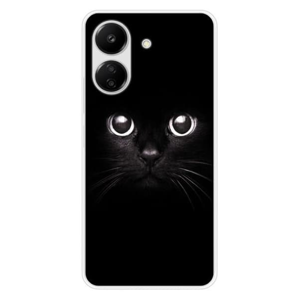 Tryckt silikonfodral som är kompatibelt med Xiaomi Redmi 13C 4G kattögon