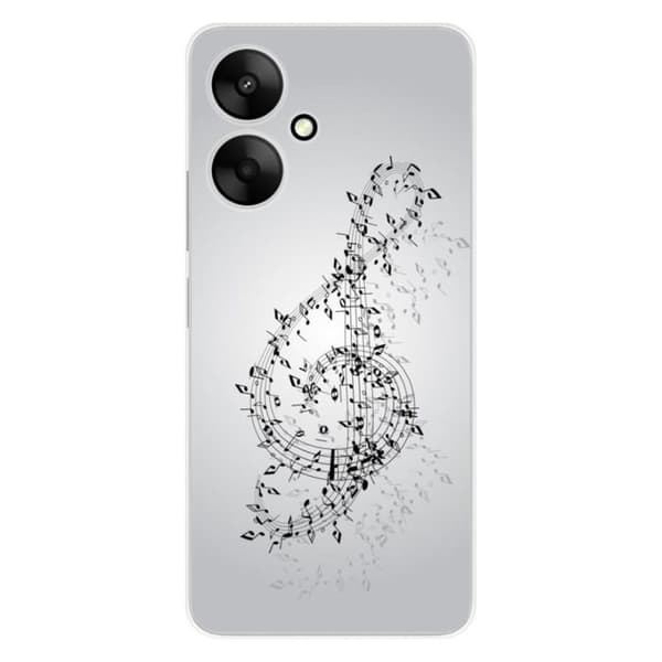 Tryckt silikonfodral som är kompatibelt med Xiaomi Redmi 13C 5G Waltz of notes