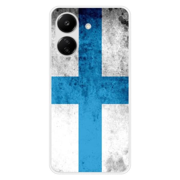 Tryckt silikonfodral som är kompatibelt med Xiaomi Redmi 13C 4G Marseille flagga