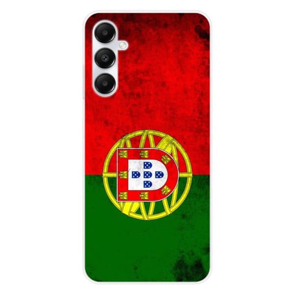 Tryckt silikonfodral som är kompatibelt med Samsung Galaxy A05S Portugal flagga