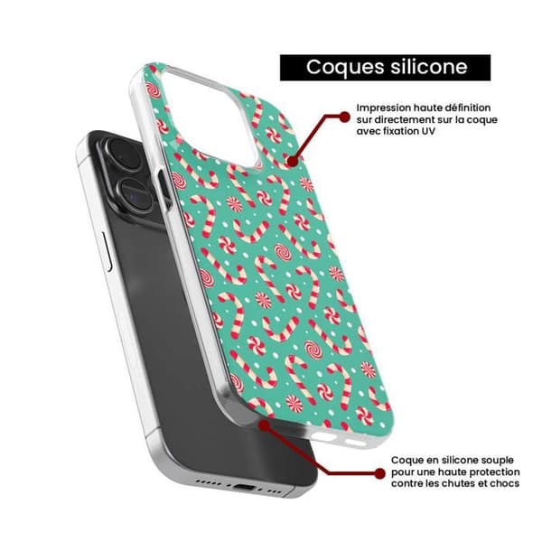Tryckt silikonfodral som är kompatibelt med Samsung Galaxy A3 2017 NO Sucre d'orge