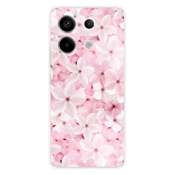 Tryckt silikonfodral kompatibelt med Xiaomi Redmi Note 13 Pro 5G Sakura