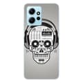 Miniatyrbild 1 av 6: Tryckt silikonfodral som är kompatibelt med Xiaomi Redmi Note 12 4G Skull Music