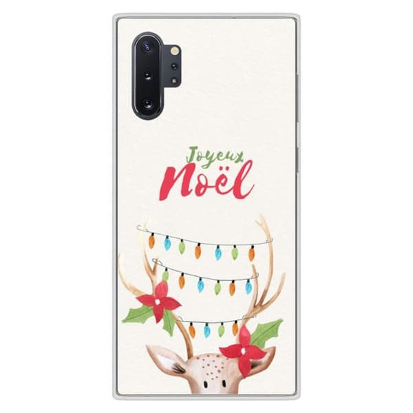 Tryckt silikonfodral kompatibelt med Samsung Galaxy Note 10 Plus NO Luminous Reindeer