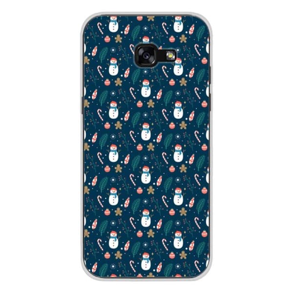Tryckt silikonfodral kompatibelt med Samsung Galaxy A3 2017 NO Snowman