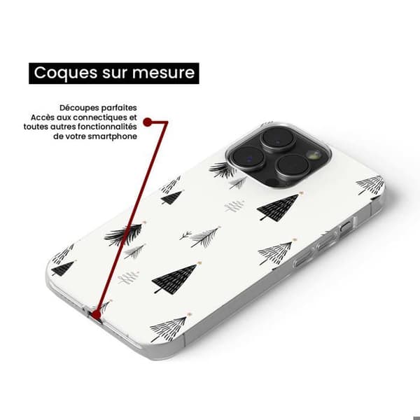 Tryckt silikonfodral kompatibelt Apple iPhone 8 Plus NO Elegant Fir