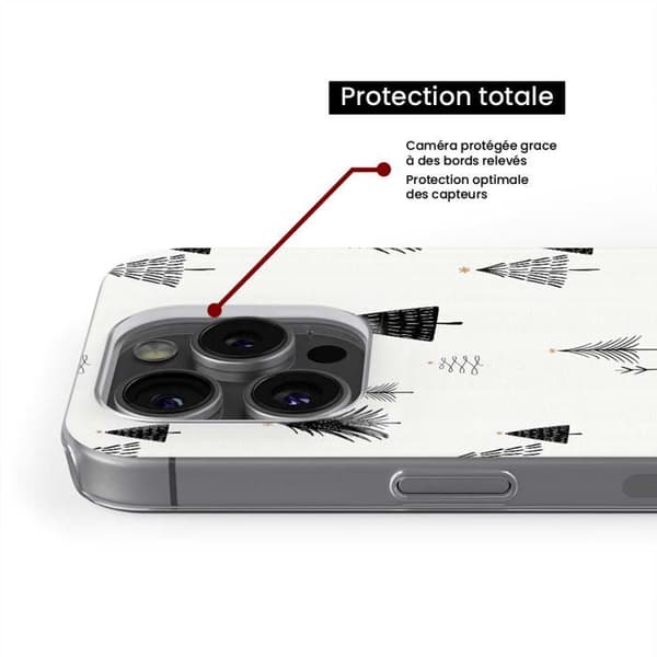 Tryckt silikonfodral kompatibelt Apple iPhone 8 Plus NO Elegant Fir