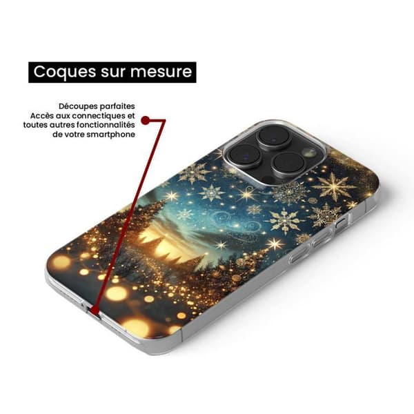 Tryckt silikonfodral kompatibelt med Apple iPhone 8 Plus NO Christmas Magic
