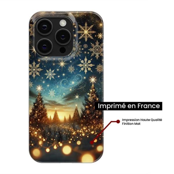 Tryckt silikonfodral kompatibelt med Apple iPhone 8 Plus NO Christmas Magic