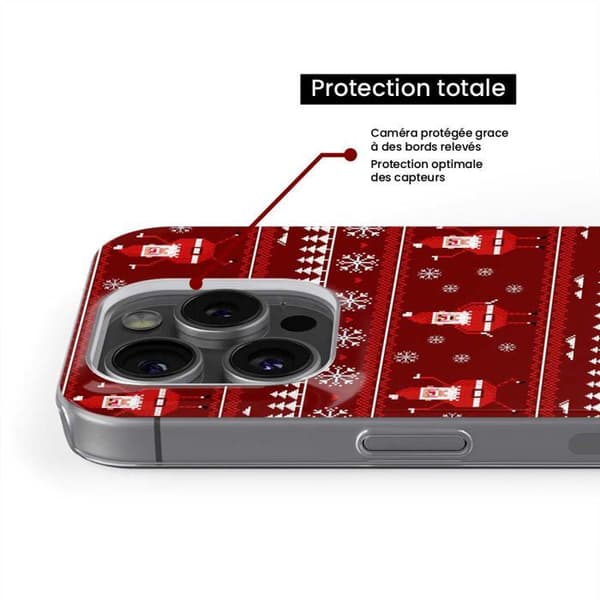 Tryckt silikonfodral kompatibelt med Samsung Galaxy Note 10 Plus NO Christmas Sweater Santa