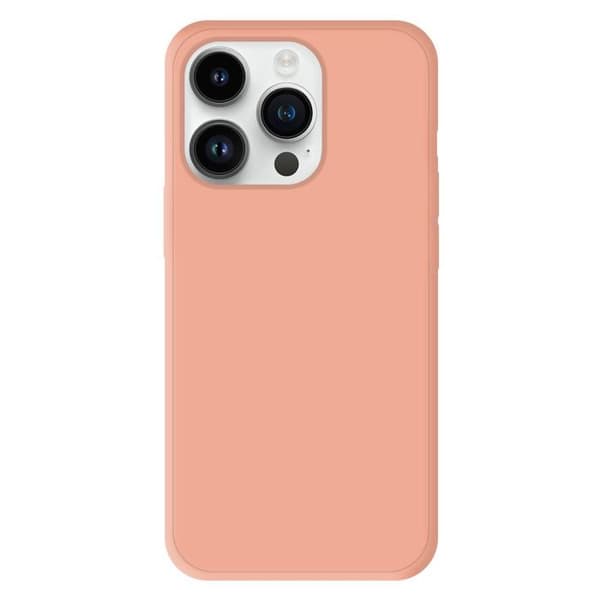 Silicone-fodral - Apple - iPhone 14 Pro - Matt ljusrosa - Stötabsorberande - Semi-rigid