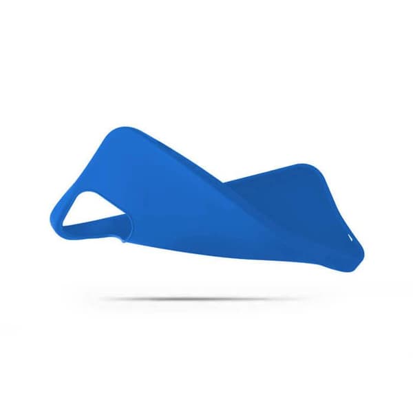 Vanligt mattblått silikonfodral som är kompatibelt med Xiaomi 14